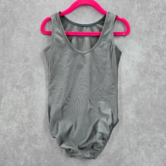 Blue Gray Rhinestones Bathing Suit One Piece Swimwear Leotard 12/18 Months - Picture 2 of 5